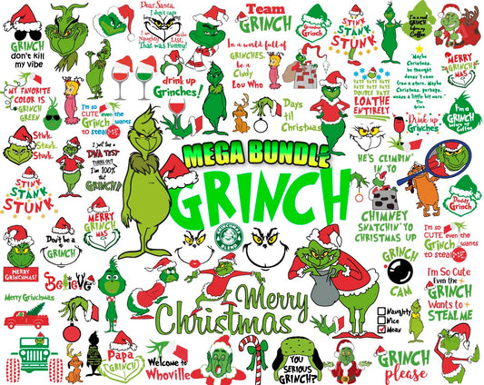 The Grinch Svg Bundle, Grinch Christmas Svg Png