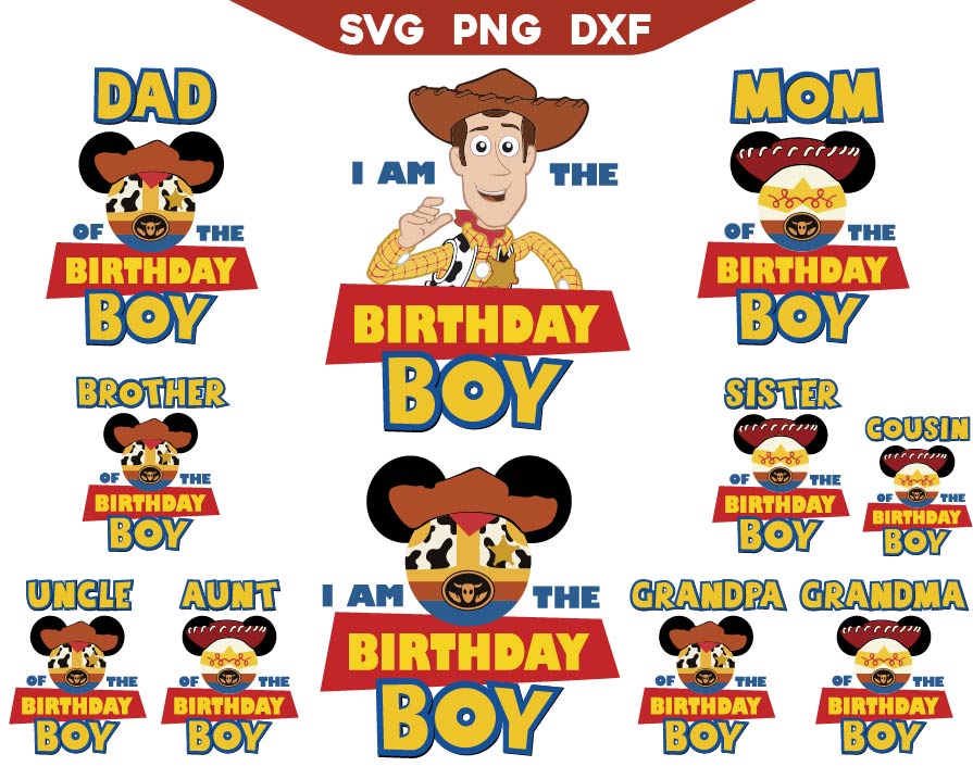 Toy Story Birthday Boy Svg Bundle