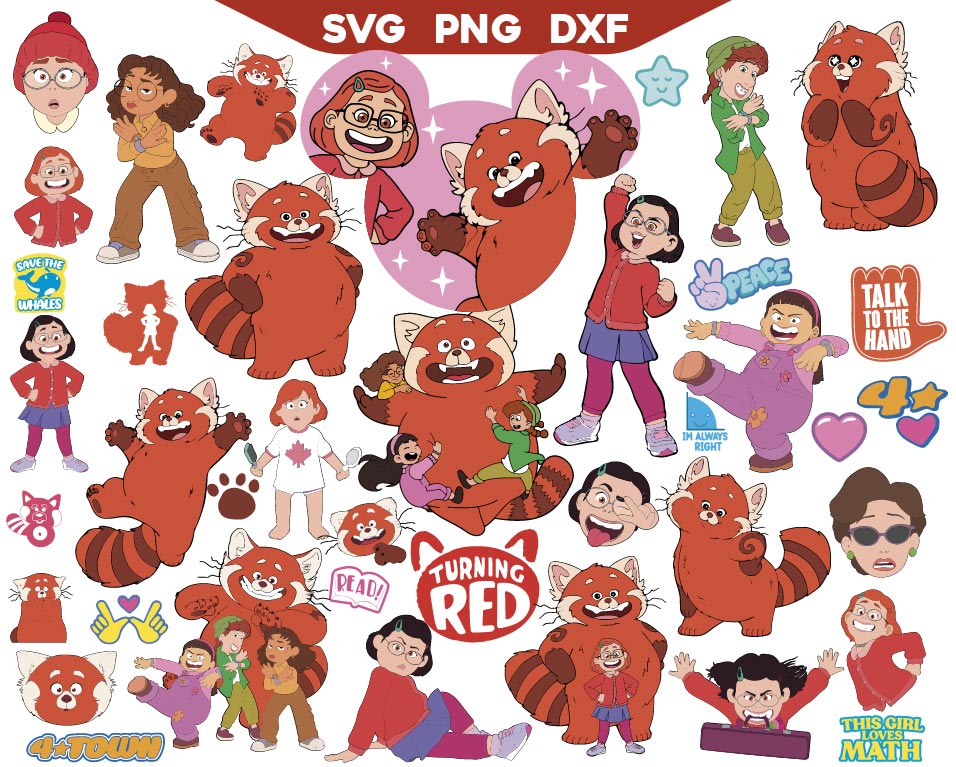 Turning Red Svg Bundle