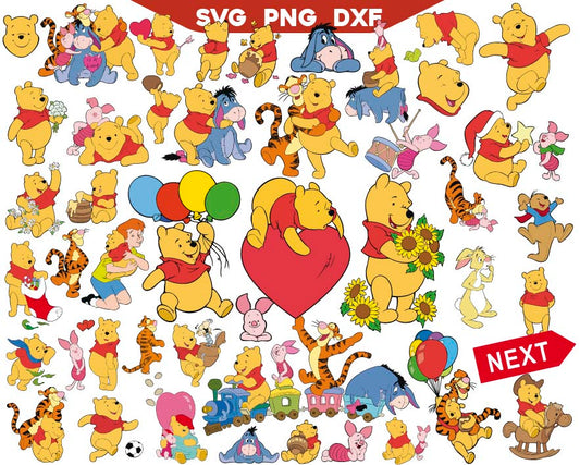 Winnie The Pooh Svg Bundle